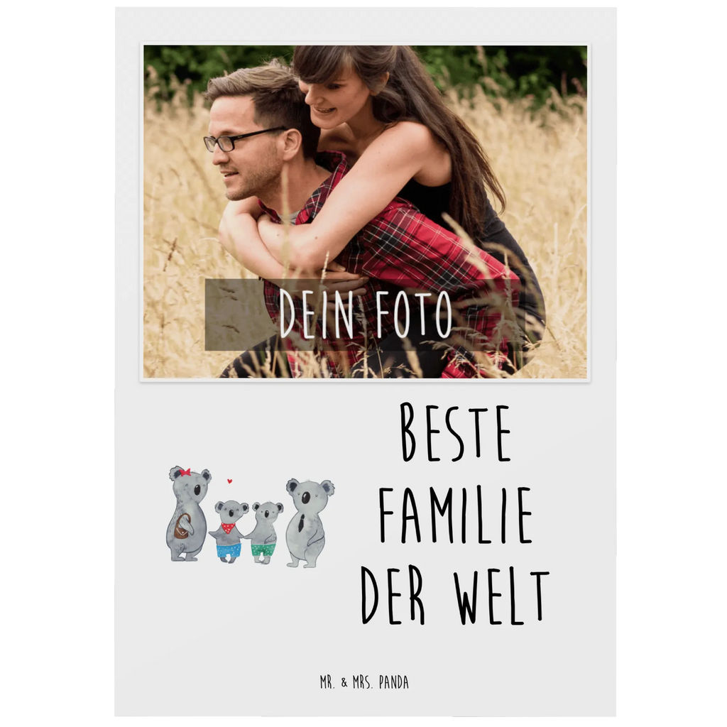 Personalisierte Foto Postkarte Koala Familie zwei Personalisierte Foto Postkarte, Familie, Vatertag, Muttertag, Bruder, Schwester, Mama, Papa, Oma, Opa, Koala, Koalabär, beste Familie, Familienzeit, Familienleben, Koalafamilie, Lieblingsfamilie