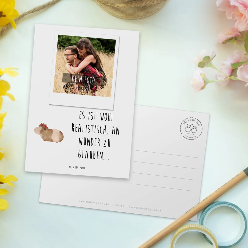 Personalisierte Foto Postkarte Meerschweinchen Weisheit Personalisierte Foto Postkarte, Tiermotive, Gute Laune, lustige Sprüche, Tiere, Meerschweinchen, Meerie, Meeries, Wunder, Blumenkind, Realität, Spruch, Weisheit, Motivation, Wunderland