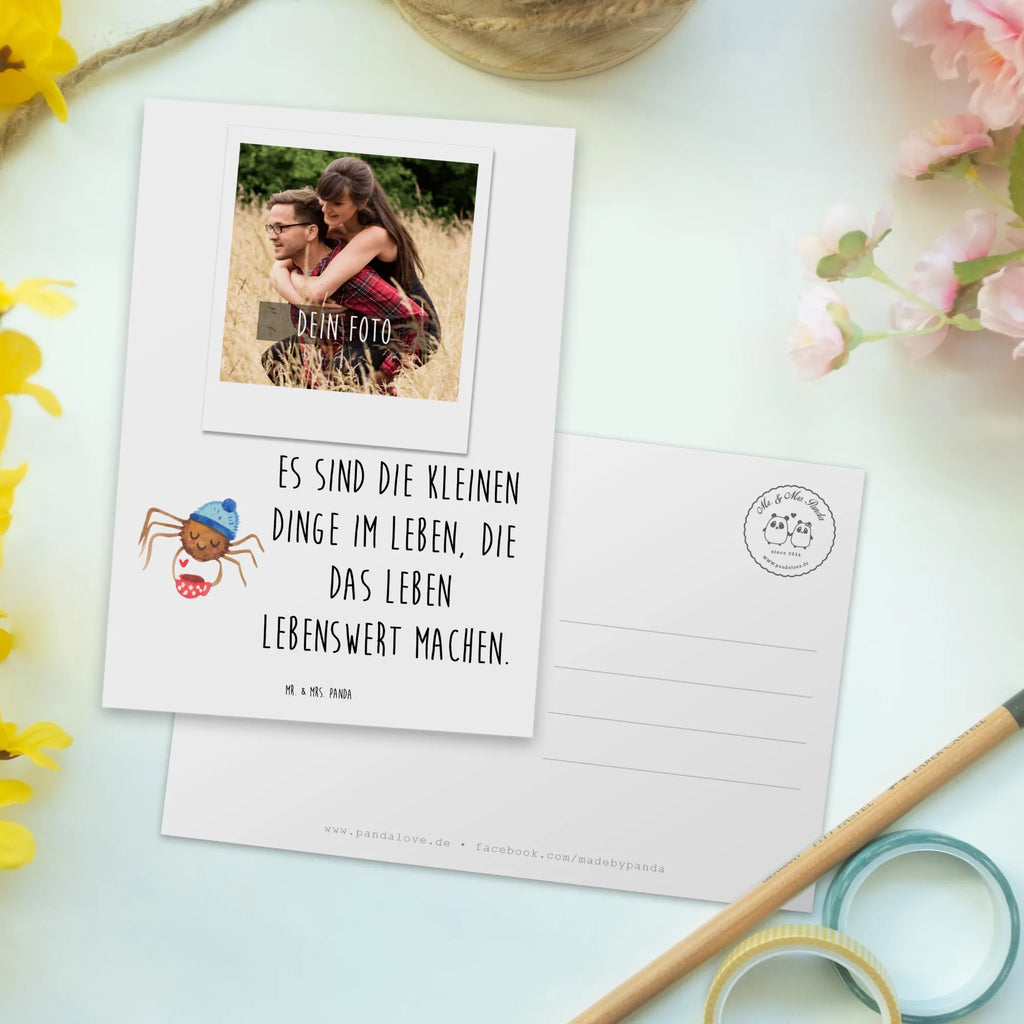 Personalisierte Foto Postkarte Spinne Agathe Kaffee Personalisierte Foto Postkarte, Spinne Agathe, Spinne, Agathe, Videos, Merchandise, Kaffee, Morgen, Morgenmuffel, Lebensweisheiten, Weiser Spruch