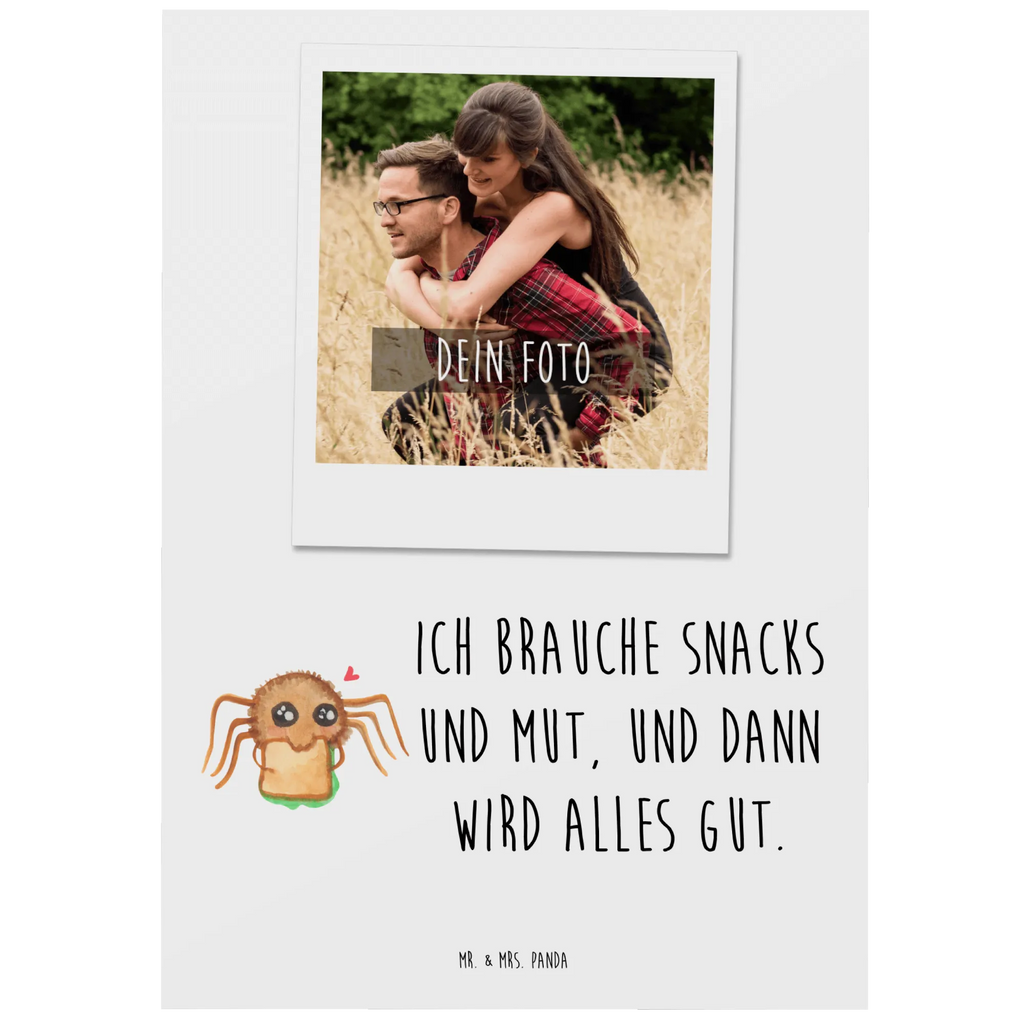 Personalisierte Foto Postkarte Spinne Agathe Sandwich Personalisierte Foto Postkarte, Spinne Agathe, Spinne, Agathe, Videos, Merchandise, Glück, Mut, Hungrig, Verfressen, Lebensfreude, Alles wird gut, Hunger