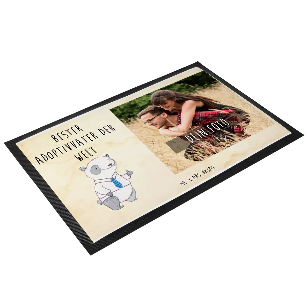 Personalisierte Foto Fußmatte Panda Bester Adoptivvater der Welt Personalisierte Foto Fußmatte, für, Dankeschön, Geschenk, Schenken, Geburtstag, Geburtstagsgeschenk, Geschenkidee, Danke, Bedanken, Mitbringsel, Freude machen, Geschenktipp, Adoptiv vater, Adoption, adoptiert, Adoptivvater