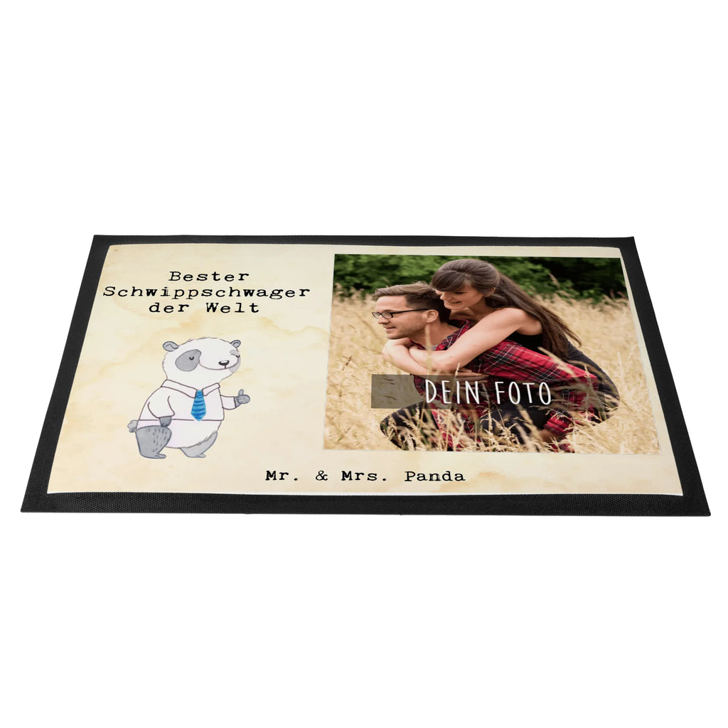 Personalisierte Foto Fußmatte Panda Bester Schwippschwager der Welt Personalisierte Foto Fußmatte, für, Dankeschön, Geschenk, Schenken, Geburtstag, Geburtstagsgeschenk, Geschenkidee, Danke, Bedanken, Mitbringsel, Freude machen, Geschenktipp, Schwippschwager, Schwibschwager, Schwipschwager, Schwager, Schwager des Ehepartners, Familie, Verwandtschaft, angeheiratet