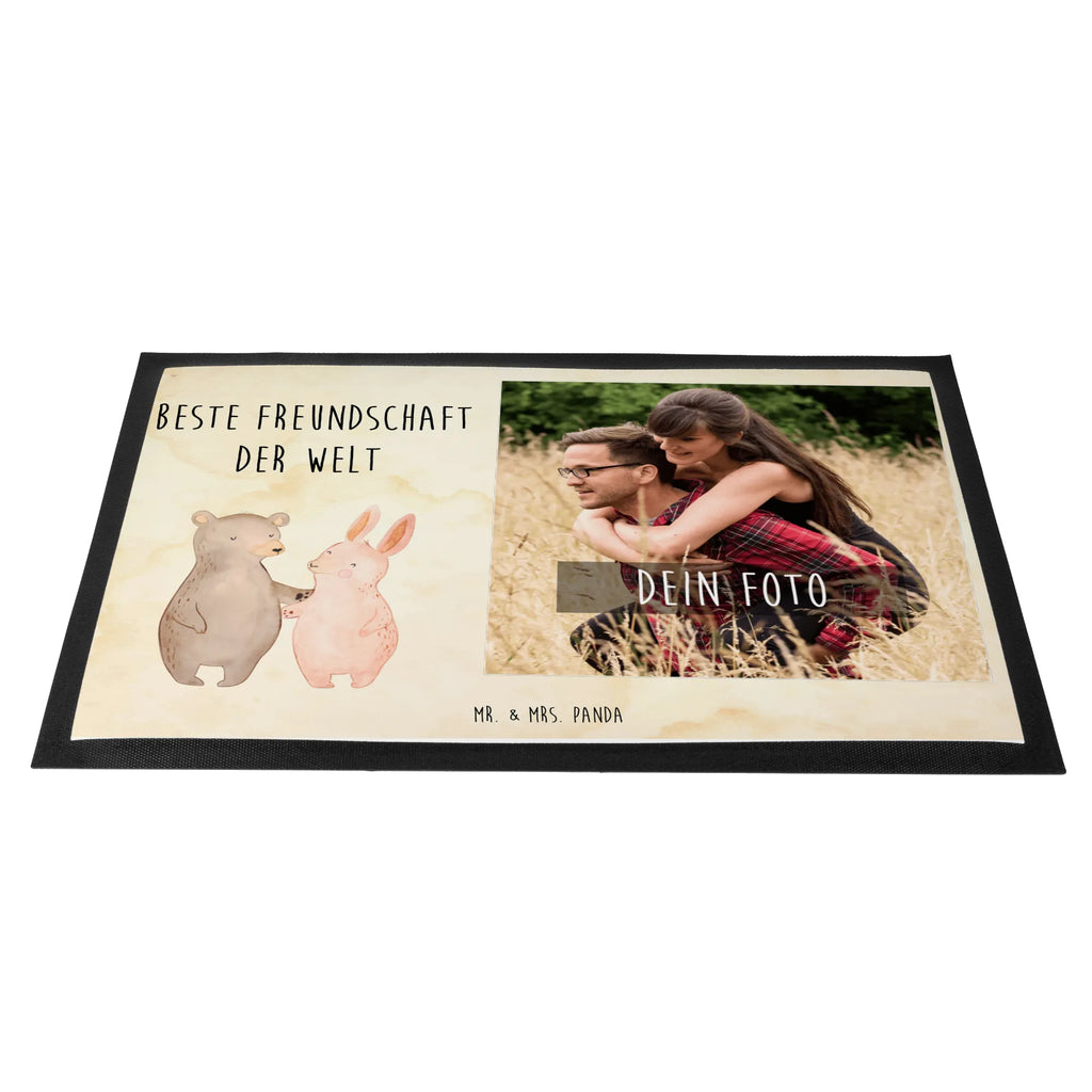 Personalisierte Foto Fußmatte Hase Beste Freundschaft der Welt Personalisierte Foto Fußmatte, für, Dankeschön, Geschenk, Schenken, Geburtstag, Geburtstagsgeschenk, Geschenkidee, Danke, Bedanken, Mitbringsel, Freude machen, Geschenktipp, Freundschaft, Freunde, Freunde fürs Leben, best friends, Freundin, Freund, Clique, Kumpel, bae, bff