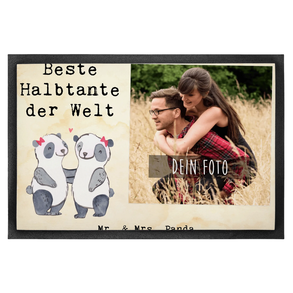 Personalisierte Foto Fußmatte Panda Beste Halbtante der Welt Personalisierte Foto Fußmatte, für, Dankeschön, Geschenk, Schenken, Geburtstag, Geburtstagsgeschenk, Geschenkidee, Danke, Bedanken, Mitbringsel, Freude machen, Geschenktipp, Halbtante, Tante, beste Tante, Stieftante, Stief, Stiefgeschwister, Familie, Kleinigkeit