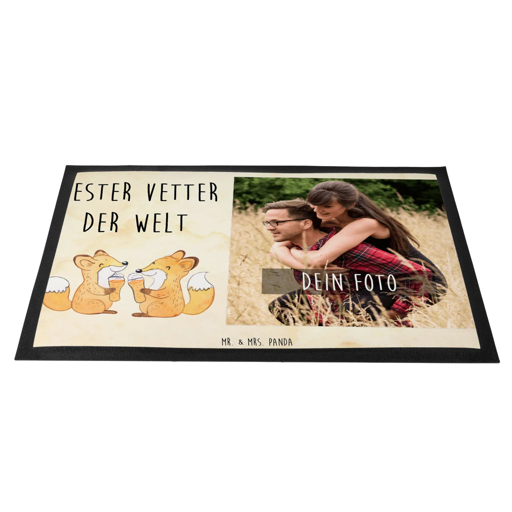 Personalisierte Foto Fußmatte Fuchs Bester Vetter der Welt Personalisierte Foto Fußmatte, für, Dankeschön, Geschenk, Schenken, Geburtstag, Geburtstagsgeschenk, Geschenkidee, Danke, Bedanken, Mitbringsel, Freude machen, Geschenktipp, Vetter, Cousin, Kousin, Sohn von Onkel, Sohn von Tante, Familie, Verwandtschaft, Cousine