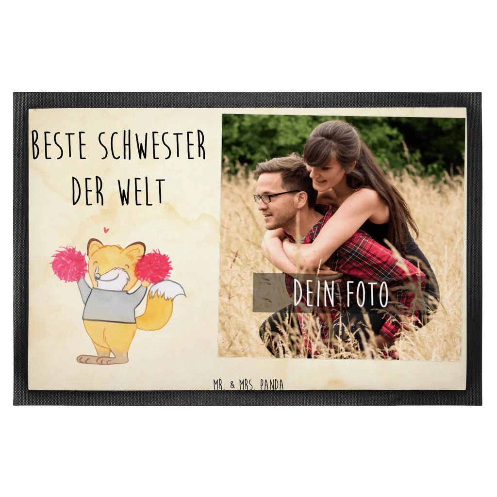 Personalisierte Foto Fußmatte Fuchs Beste Schwester der Welt Personalisierte Foto Fußmatte, für, Dankeschön, Geschenk, Schenken, Geburtstag, Geburtstagsgeschenk, Geschenkidee, Danke, Bedanken, Mitbringsel, Freude machen, Geschenktipp, Schwester, Geschwister, Schwesterherz, Sister, Familie, Kleinigkeit, Beste, Tochter