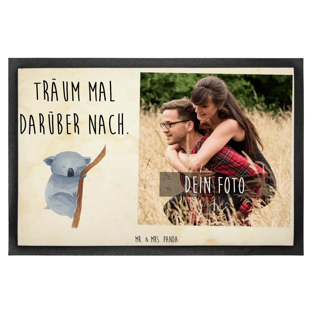 Personalisierte Foto Fußmatte Koalabär Personalisierte Foto Fußmatte, Tiermotive, Gute Laune, lustige Sprüche, Tiere, Koala, träumen, Traum, schlafen, Schlafzimmer, Traumland, Bär, Koalabär