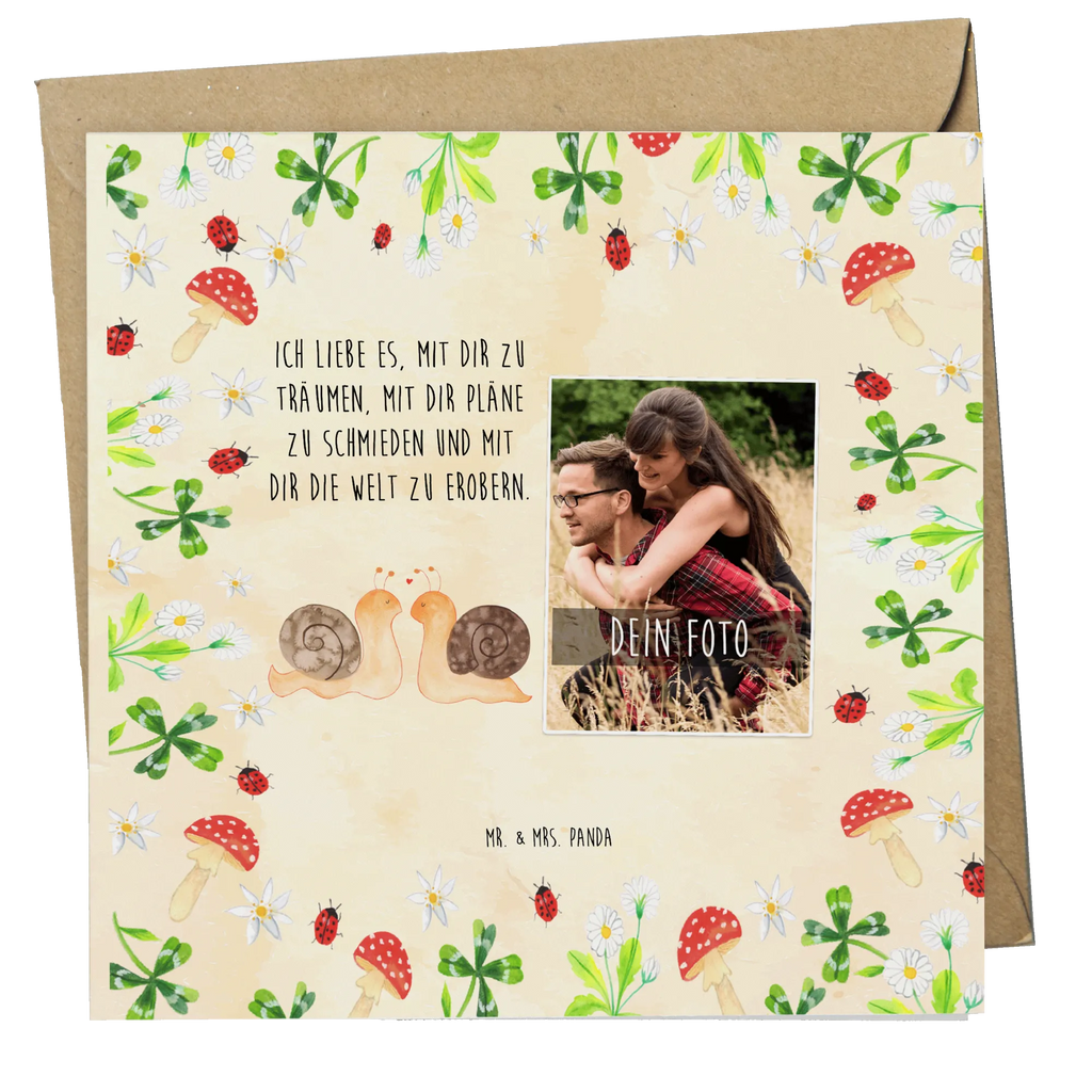 Personalisierte Foto Deluxe Karte Schnecken Liebe Personalisierte Foto Grußkarte, Liebe, Partner, Freund, Freundin, Ehemann, Ehefrau, Heiraten, Verlobung, Heiratsantrag, Liebesgeschenk, Jahrestag, Hocheitstag