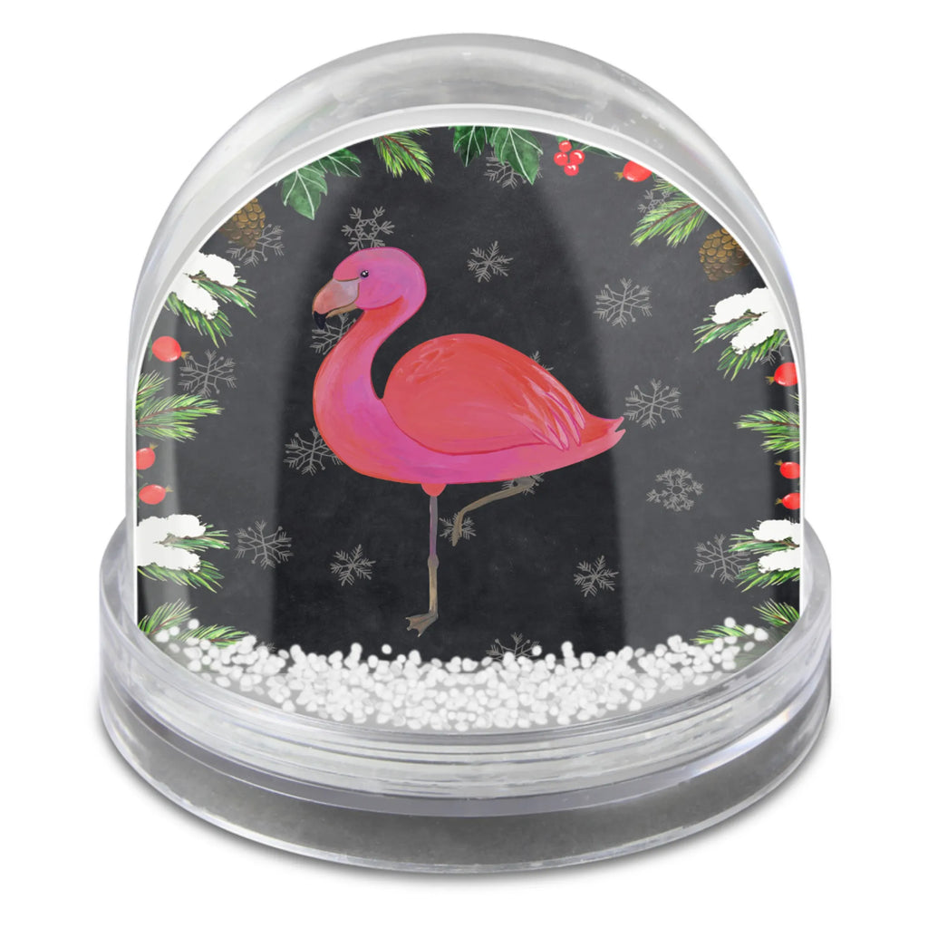 Schneekugel Flamingo Classic Schneekugel, Schüttelkugel, Wunderkugel, Flamingo, Einzigartig, Selbstliebe, Stolz, ich, für mich, Spruch, Freundin, Freundinnen, Außenseiter, Sohn, Tochter, Geschwister