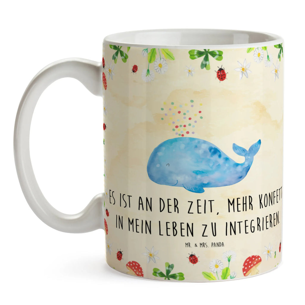 Tasse Wal Konfetti Tasse, Kaffeetasse, Teetasse, Becher, Kaffeebecher, Teebecher, Keramiktasse, Porzellantasse, Büro Tasse, Geschenk Tasse, Tasse Sprüche, Tasse Motive, Kaffeetassen, Tasse bedrucken, Designer Tasse, Cappuccino Tassen, Schöne Teetassen, Meerestiere, Meer, Urlaub, Wal, Konfetti, Wale, Motivation, Neuanfang, Trennung, Diät, Abnehmen, Neustart, Lebensabschnitt, Geburtstag