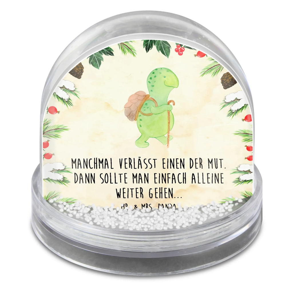 Schneekugel Schildkröte Wanderer Schneekugel, Schüttelkugel, Wunderkugel, Schildkröte, Schildkröten, Motivation, Motivationsspruch, Motivationssprüche, Neuanfang