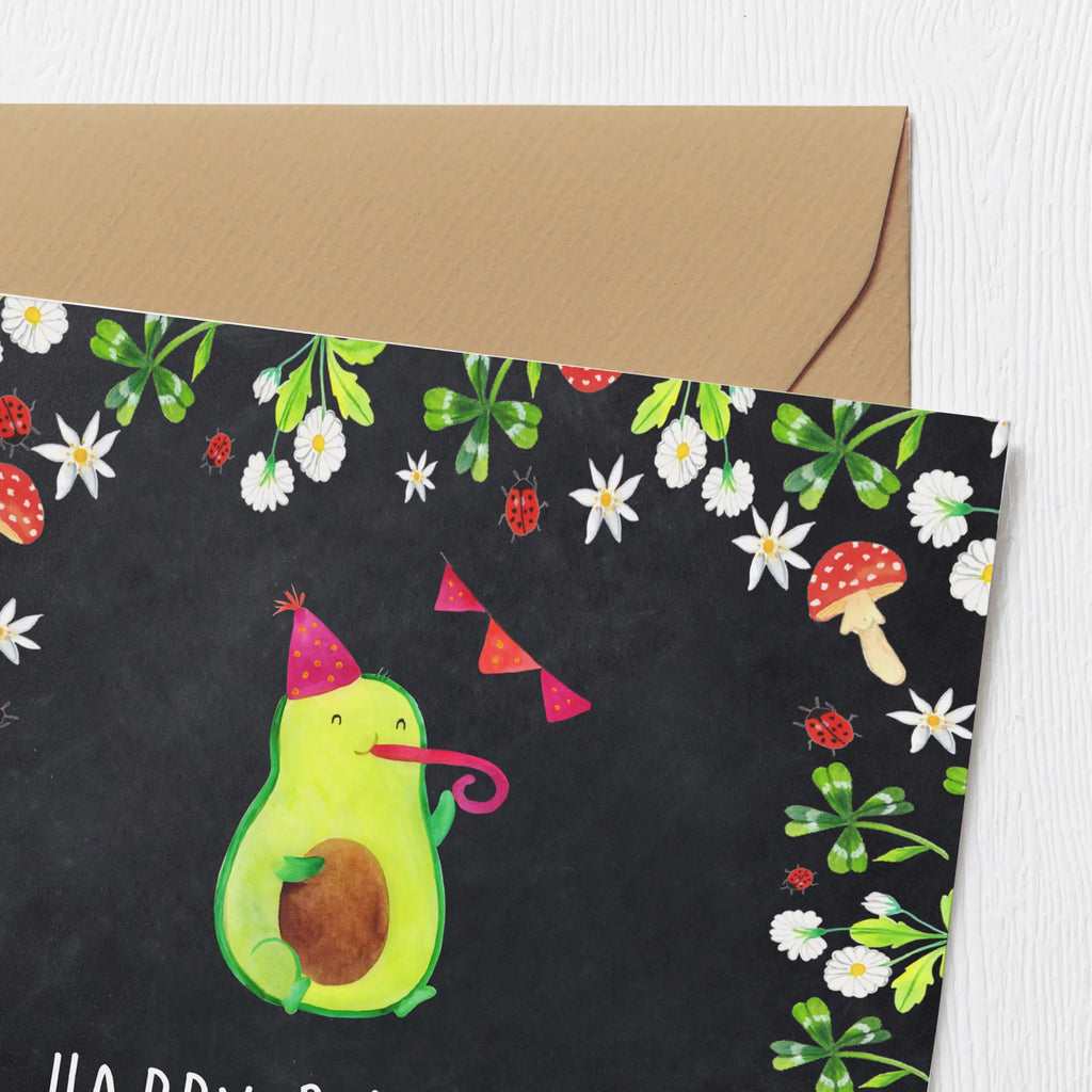 Deluxe Karte Avocado Geburtstag Karte, Grußkarte, Klappkarte, Einladungskarte, Glückwunschkarte, Hochzeitskarte, Geburtstagskarte, Hochwertige Grußkarte, Hochwertige Klappkarte, Avocado, Veggie, Vegan, Gesund