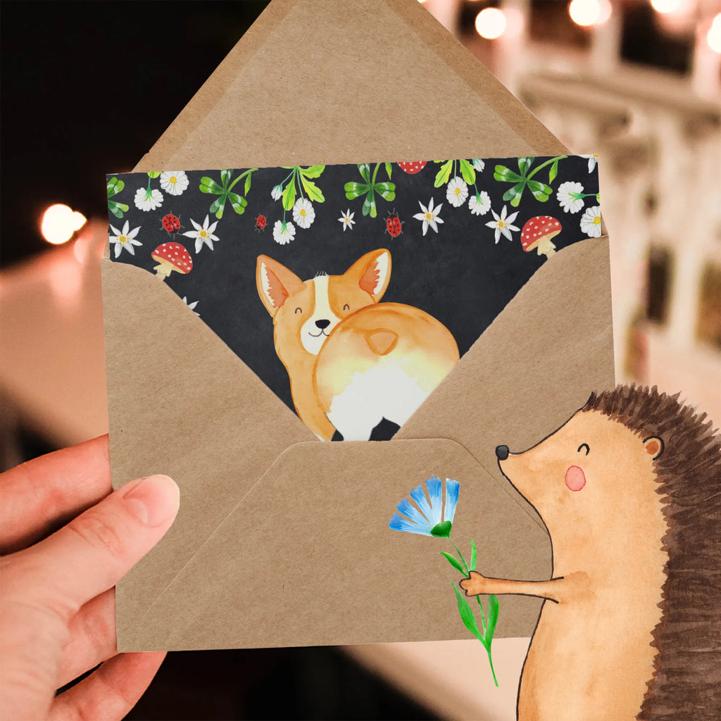 Deluxe Karte Corgi Po Karte, Grußkarte, Klappkarte, Einladungskarte, Glückwunschkarte, Hochzeitskarte, Geburtstagskarte, Hochwertige Grußkarte, Hochwertige Klappkarte, Hund, Hundemotiv, Haustier, Hunderasse, Tierliebhaber, Hundebesitzer, Sprüche, Corgie, Hundeliebe, Motivation, Selbstliebe, Spruch