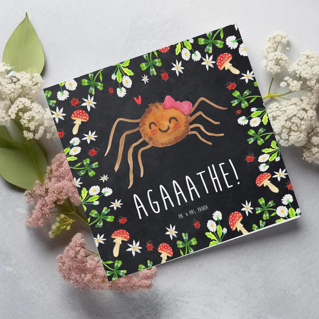 Deluxe Karte Spinne Agathe Freude Karte, Grußkarte, Klappkarte, Einladungskarte, Glückwunschkarte, Hochzeitskarte, Geburtstagskarte, Hochwertige Grußkarte, Hochwertige Klappkarte, Spinne Agathe, Spinne, Agathe, Videos, Merchandise, Viral, Viraler Hit, Trend, Beliebte Spinne