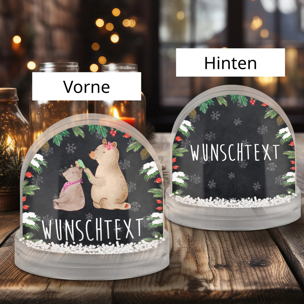 Personalisierte Schneekugel Bär Kind Personalisierte Schneekugel, Personalisierte Schüttelkugel, Personalisierte  Wunderkugel, Familie, Vatertag, Muttertag, Bruder, Schwester, Mama, Papa, Oma, Opa, Geschenk, Mutti, Mutter