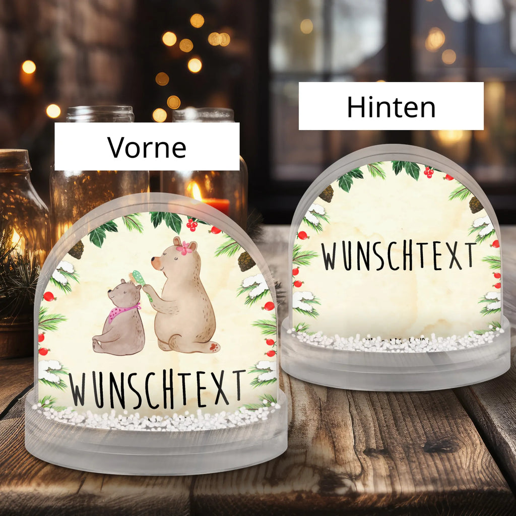 Personalisierte Schneekugel Bär Kind Personalisierte Schneekugel, Personalisierte Schüttelkugel, Personalisierte  Wunderkugel, Familie, Vatertag, Muttertag, Bruder, Schwester, Mama, Papa, Oma, Opa, Geschenk, Mutti, Mutter