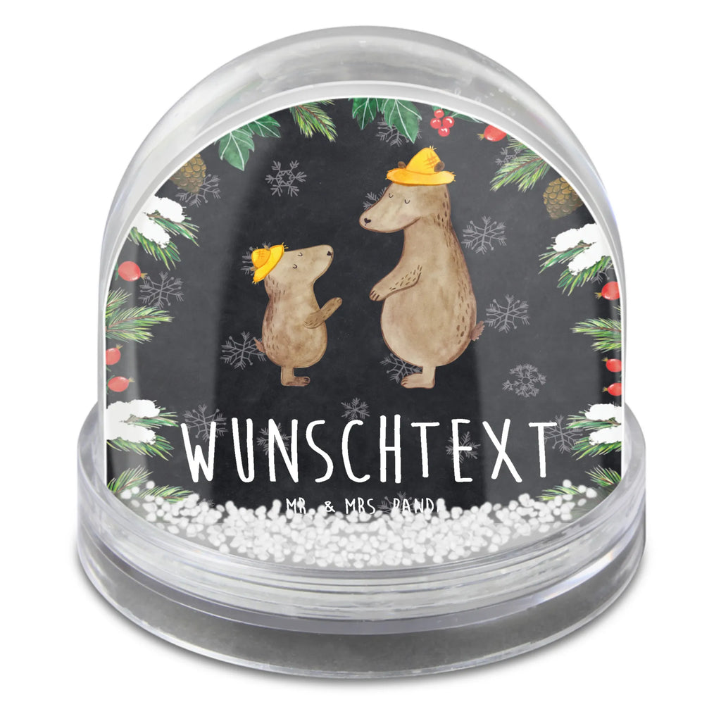 Personalisierte Schneekugel Bären mit Hut Personalisierte Schneekugel, Personalisierte Schüttelkugel, Personalisierte  Wunderkugel, Familie, Vatertag, Muttertag, Bruder, Schwester, Mama, Papa, Oma, Opa, Bär, Bären, Vater, Papi, Paps, Dad, Daddy, Lieblingsmensch, Sohn, Söhne, Kind, Kinder, Vater-Sohn, Family, Vorbild