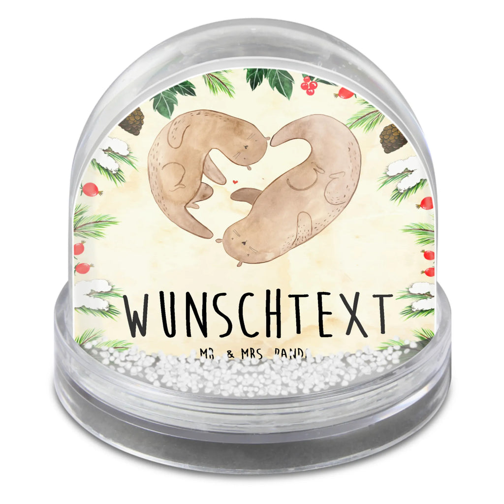 Personalisierte Schneekugel Otter Herz Personalisierte Schneekugel, Personalisierte Schüttelkugel, Personalisierte  Wunderkugel, Otter, Fischotter, Seeotter, Liebe, Herz, Liebesbeweis, Liebesgeschenk, Bessere Hälfte, Love you, Jahrestag, Hochzeitstag, Verlobung, gemeinsames Leben