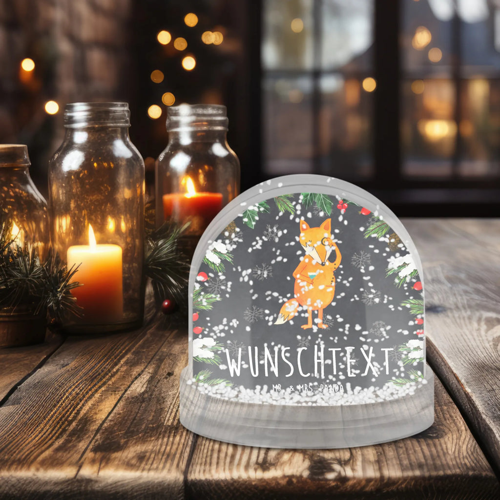 Personalisierte Schneekugel Fuchs Lord Personalisierte Schneekugel, Personalisierte Schüttelkugel, Personalisierte  Wunderkugel, Fuchs, Füchse, tröstende Worte, Spruch lustig, Liebeskummer Geschenk, Motivation Spruch, Problemlösung