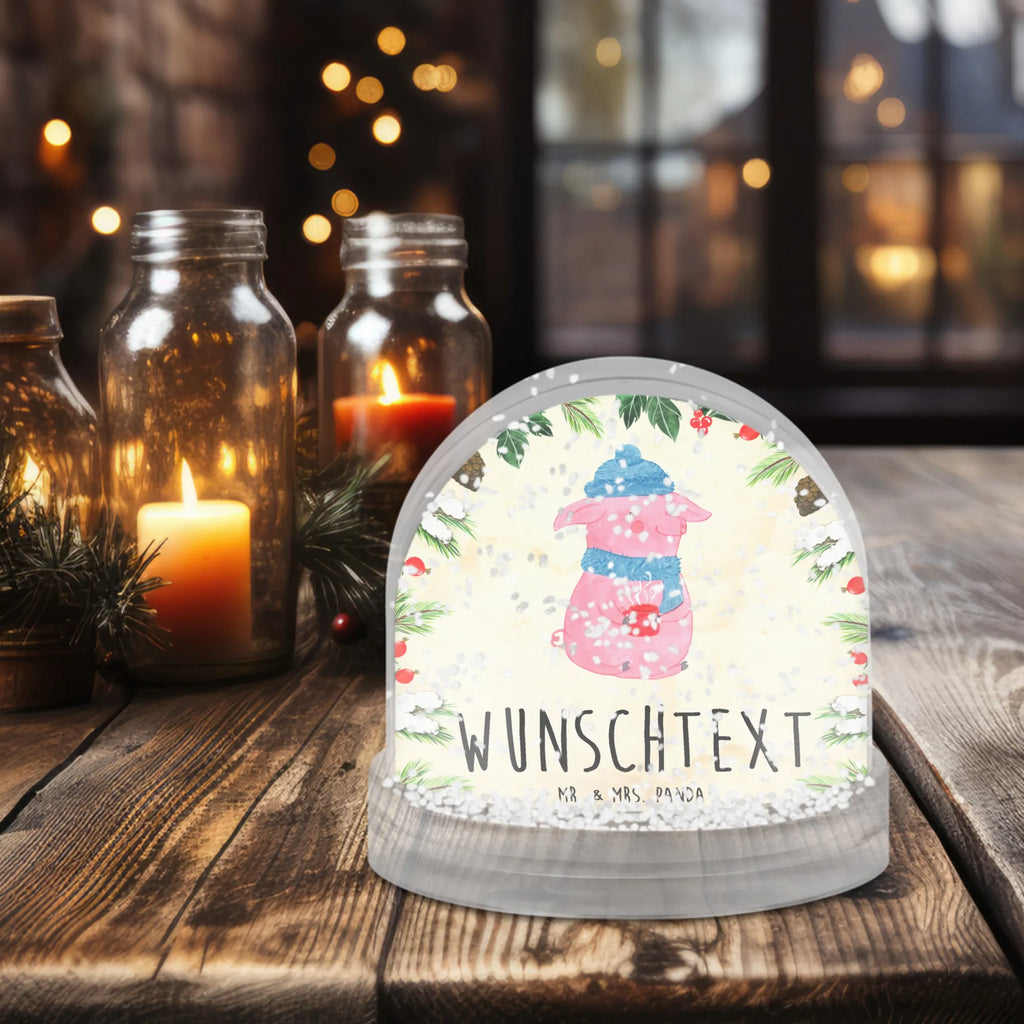 Personalisierte Schneekugel Schwein Glühwein Personalisierte Schneekugel, Personalisierte Schüttelkugel, Personalisierte  Wunderkugel, Winter, Weihnachten, Weihnachtsdeko, Nikolaus, Advent, Heiligabend, Wintermotiv, Glühschwein, Glühwein, Weihnachtsmarkt, Punsch