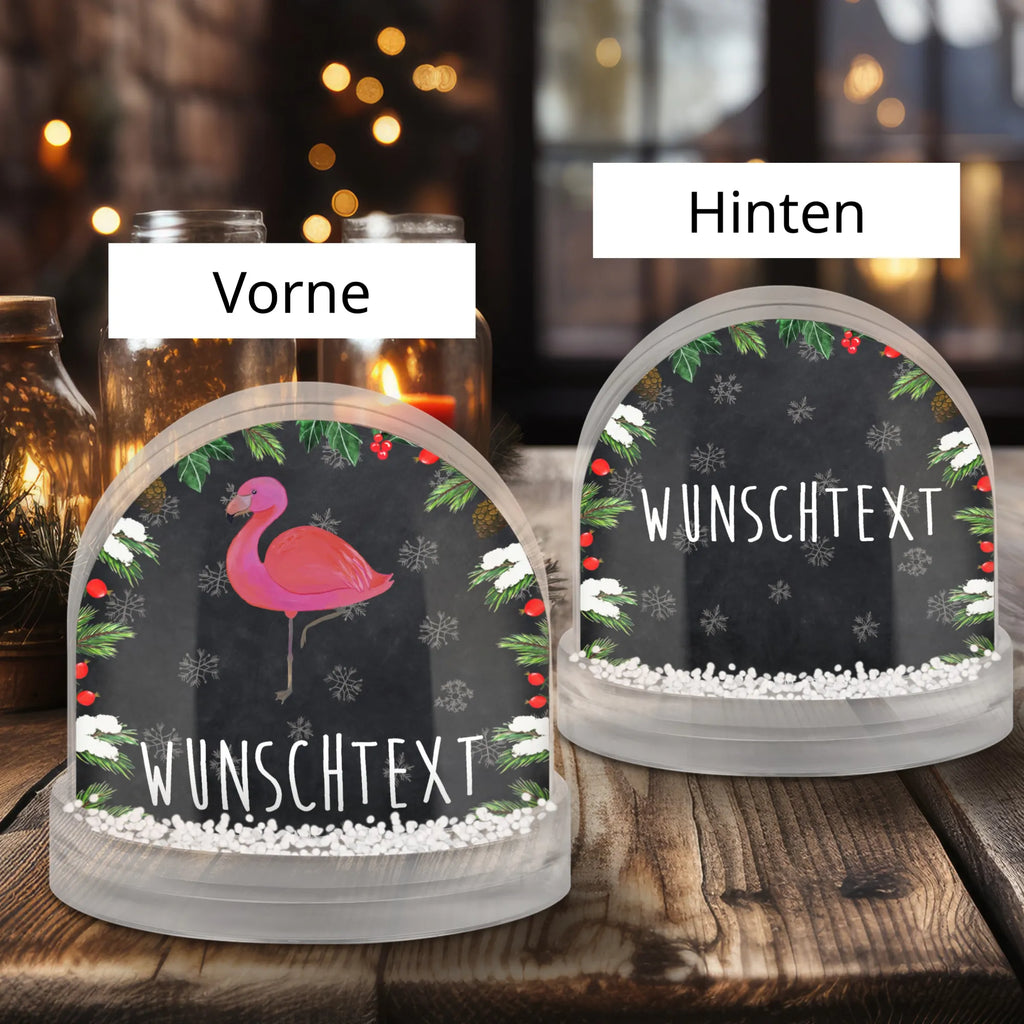 Personalisierte Schneekugel Flamingo Classic Personalisierte Schneekugel, Personalisierte Schüttelkugel, Personalisierte  Wunderkugel, Flamingo, Einzigartig, Selbstliebe, Stolz, ich, für mich, Spruch, Freundin, Freundinnen, Außenseiter, Sohn, Tochter, Geschwister