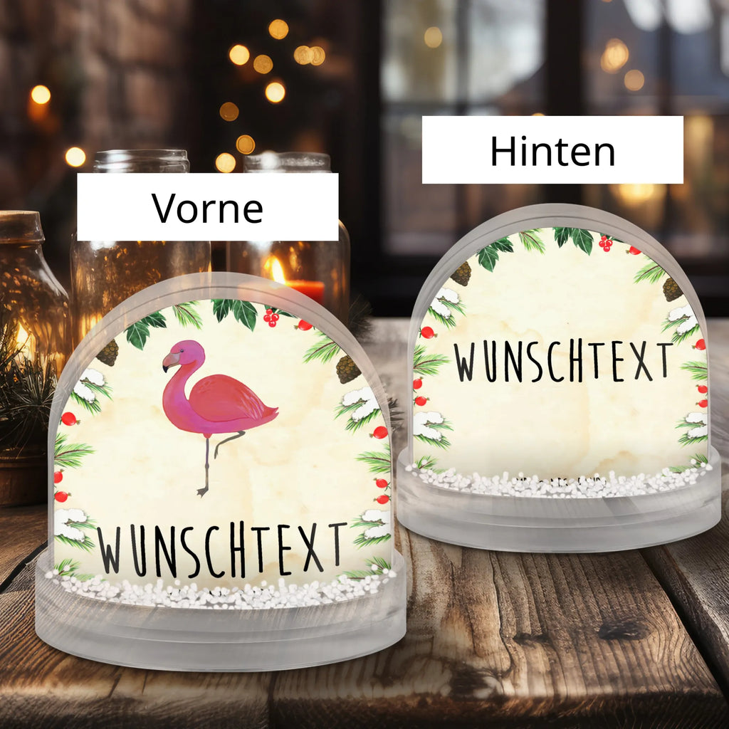 Personalisierte Schneekugel Flamingo Classic Personalisierte Schneekugel, Personalisierte Schüttelkugel, Personalisierte  Wunderkugel, Flamingo, Einzigartig, Selbstliebe, Stolz, ich, für mich, Spruch, Freundin, Freundinnen, Außenseiter, Sohn, Tochter, Geschwister