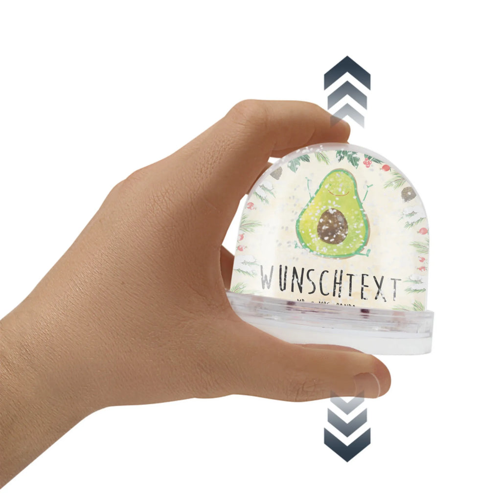 Personalisierte Schneekugel Avocado Glücklich Personalisierte Schneekugel, Personalisierte Schüttelkugel, Personalisierte  Wunderkugel, Avocado, Veggie, Vegan, Gesund, Chaos