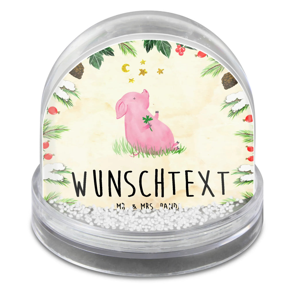 Personalisierte Schneekugel Schwein Glück Personalisierte Schneekugel, Personalisierte Schüttelkugel, Personalisierte  Wunderkugel, Tiermotive, Gute Laune, lustige Sprüche, Tiere, Glücksschwein. Glück, Schwein, Schweinchen, Sterne, Sernchen, Ziele, Träume, Motivation, Glücksbringer