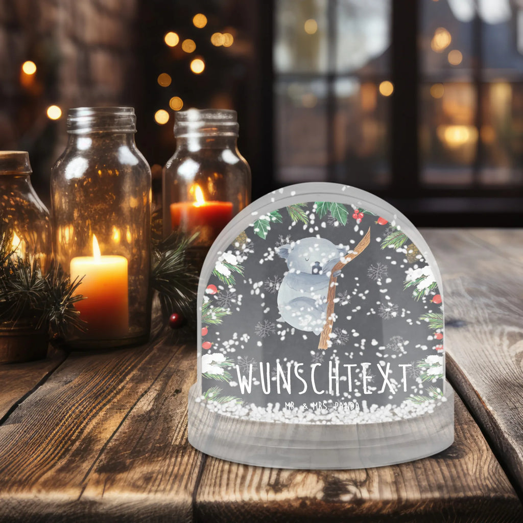 Personalisierte Schneekugel Koalabär Personalisierte Schneekugel, Personalisierte Schüttelkugel, Personalisierte  Wunderkugel, Tiermotive, Gute Laune, lustige Sprüche, Tiere, Koala, träumen, Traum, schlafen, Schlafzimmer, Traumland, Bär, Koalabär