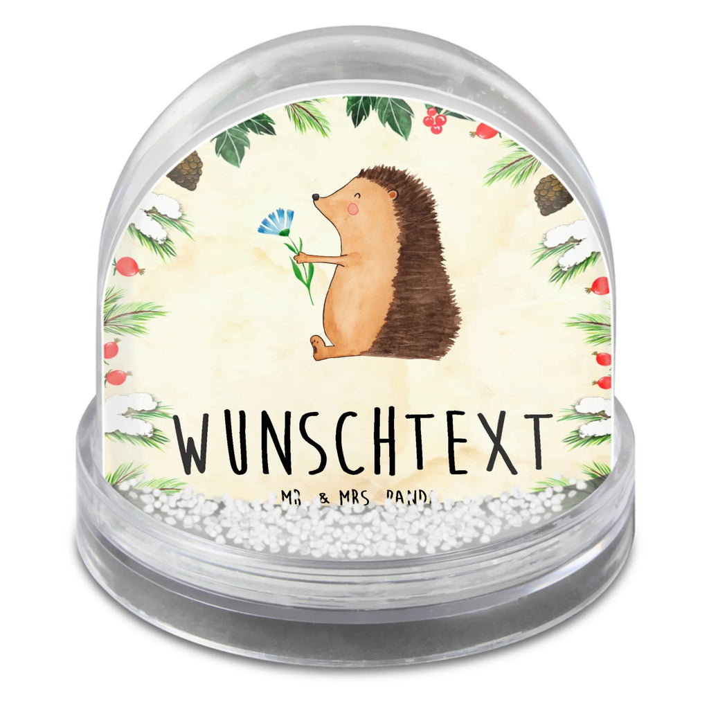 Personalisierte Schneekugel Igel Blumen Personalisierte Schneekugel, Personalisierte Schüttelkugel, Personalisierte  Wunderkugel, Tiermotive, Gute Laune, lustige Sprüche, Tiere, Igel, Gute Besserung, Genesungswünsche, Krankheit, Krankenhaus, krank, Besuch