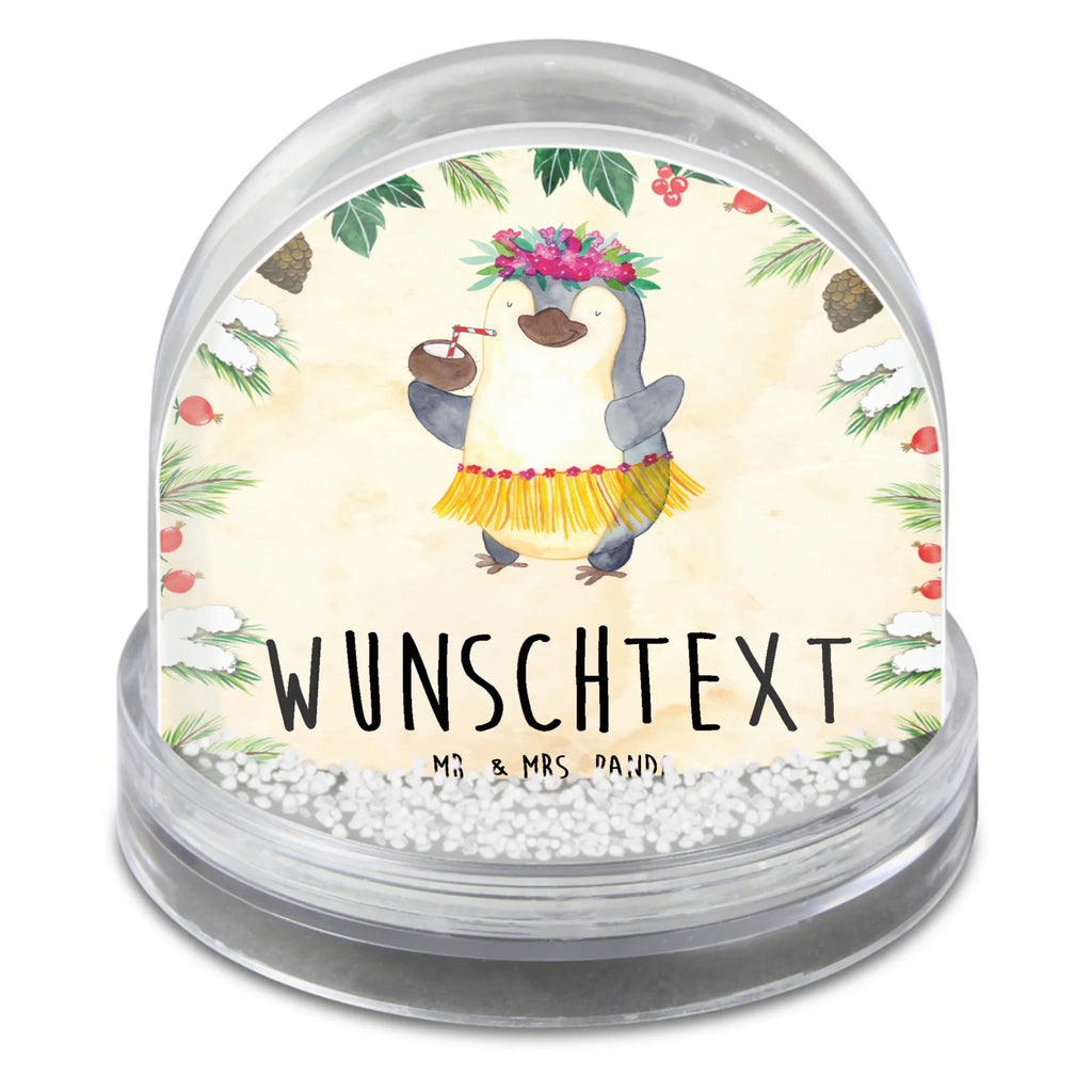 Personalisierte Schneekugel Pinguin Kokosnuss Personalisierte Schneekugel, Personalisierte Schüttelkugel, Personalisierte  Wunderkugel, Pinguin, Aloha, Hawaii, Urlaub, Kokosnuss, Pinguine