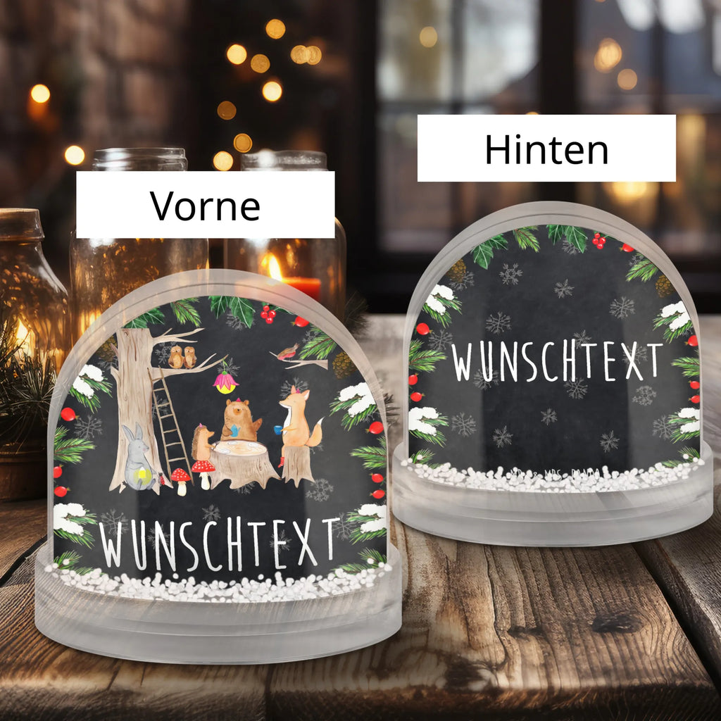 Personalisierte Schneekugel Waldtiere Picknick Personalisierte Schneekugel, Personalisierte Schüttelkugel, Personalisierte  Wunderkugel, Tiermotive, Gute Laune, lustige Sprüche, Tiere, Waldtiere, Picknick, Wald, Fuchs, Hase, Igel, Maus, Eichhörnchen