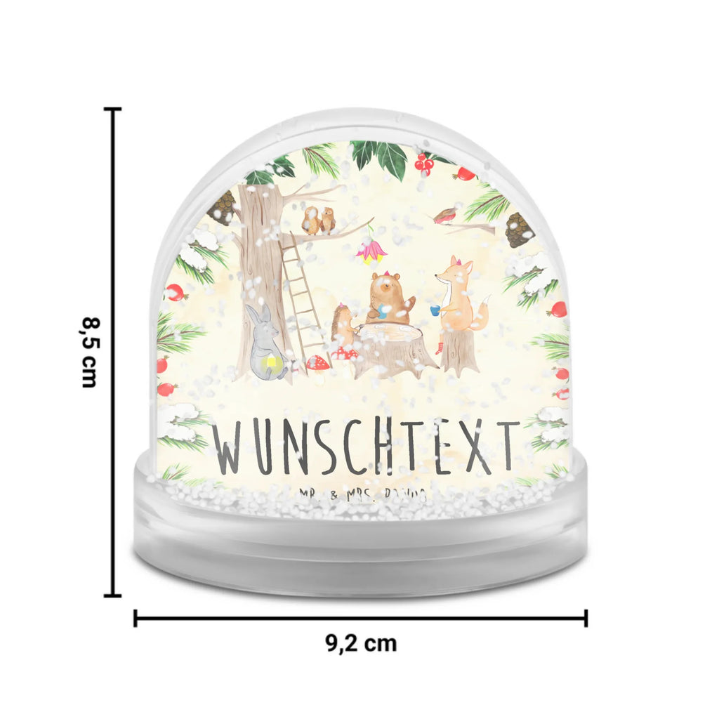 Personalisierte Schneekugel Waldtiere Picknick Personalisierte Schneekugel, Personalisierte Schüttelkugel, Personalisierte  Wunderkugel, Tiermotive, Gute Laune, lustige Sprüche, Tiere, Waldtiere, Picknick, Wald, Fuchs, Hase, Igel, Maus, Eichhörnchen