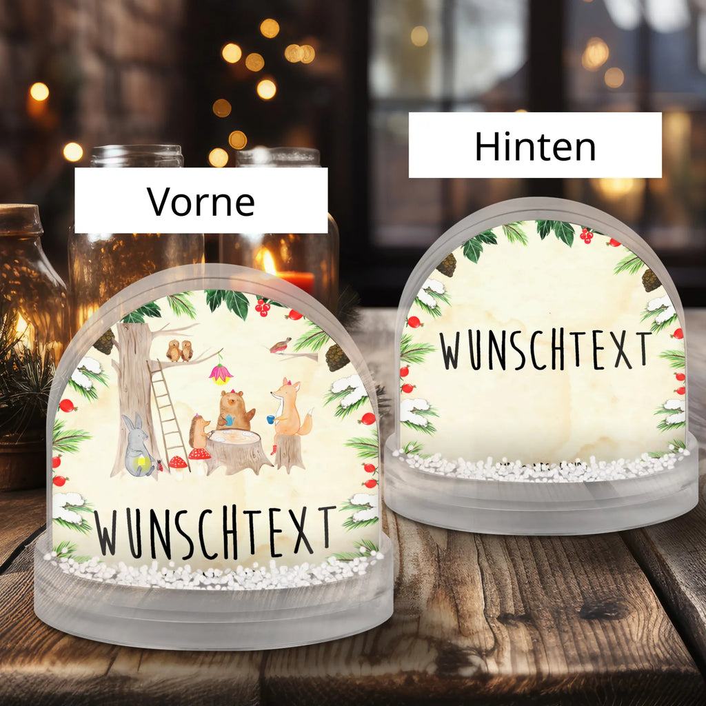 Personalisierte Schneekugel Waldtiere Picknick Personalisierte Schneekugel, Personalisierte Schüttelkugel, Personalisierte  Wunderkugel, Tiermotive, Gute Laune, lustige Sprüche, Tiere, Waldtiere, Picknick, Wald, Fuchs, Hase, Igel, Maus, Eichhörnchen