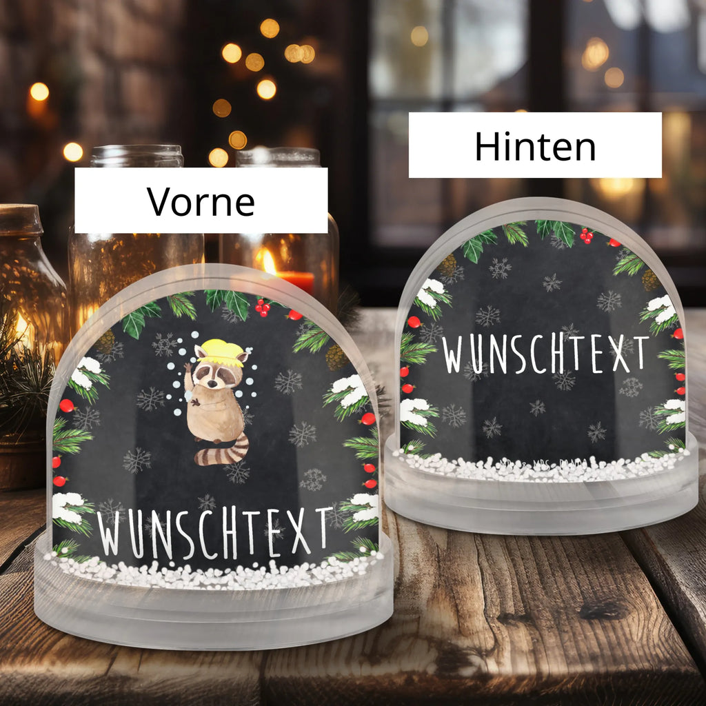 Personalisierte Schneekugel Waschbär Personalisierte Schneekugel, Personalisierte Schüttelkugel, Personalisierte  Wunderkugel, Tiermotive, Gute Laune, lustige Sprüche, Tiere, Waschbär, Tagträumen, Plan, Fröhlich, waschen, Seifenblasen