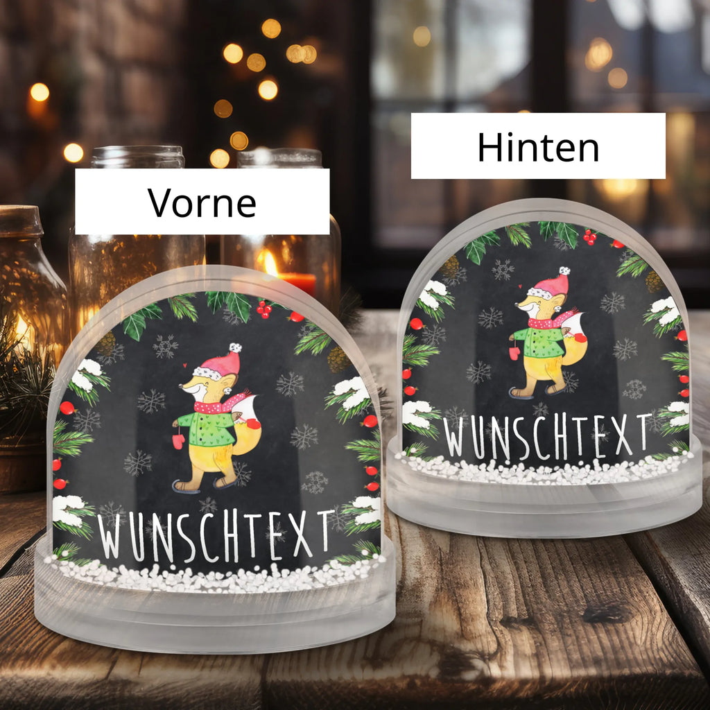 Personalisierte Schneekugel Fuchs  Schlittschuhe Personalisierte Schneekugel, Personalisierte Schüttelkugel, Personalisierte  Wunderkugel, Winter, Weihnachten, Weihnachtsdeko, Nikolaus, Advent, Heiligabend, Wintermotiv, Weihnachtsmann, Weihnachtstage, Weihnachtsbaum, Tannenbaum, Weihnachtszeit