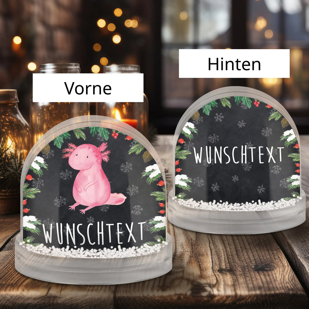 Personalisierte Schneekugel Axolotl null Personalisierte Schneekugel, Personalisierte Schüttelkugel, Personalisierte  Wunderkugel, Axolotl, Molch, Axolot, vergnügt, fröhlich, zufrieden, Lebensstil, Weisheit, Lebensweisheit, Liebe, Freundin