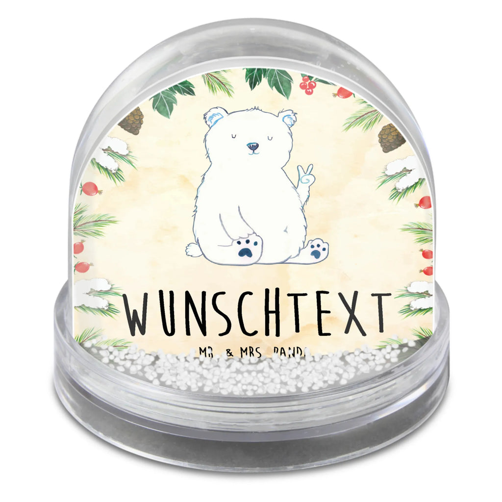 Personalisierte Schneekugel Eisbär Faul Personalisierte Schneekugel, Personalisierte Schüttelkugel, Personalisierte  Wunderkugel, Bär, Teddy, Teddybär, Eisbär, Nordpol, Faul, Entspannen, Relaxen, Büro, Arbeit, Bürojob, Arbeitsplatz, Homeoffice