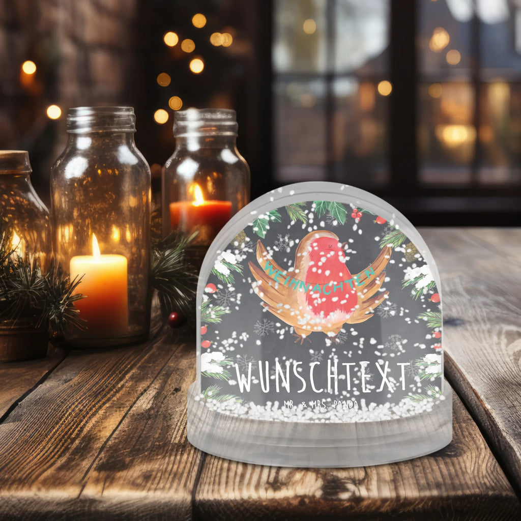 Personalisierte Schneekugel Rotkehlchen Weihnachten Personalisierte Schneekugel, Personalisierte Schüttelkugel, Personalisierte  Wunderkugel, Winter, Weihnachten, Weihnachtsdeko, Nikolaus, Advent, Heiligabend, Wintermotiv, Frohe Weihnachten, Weihnachtsmotiv, Weihnachtsgruß, Vogel, xmas