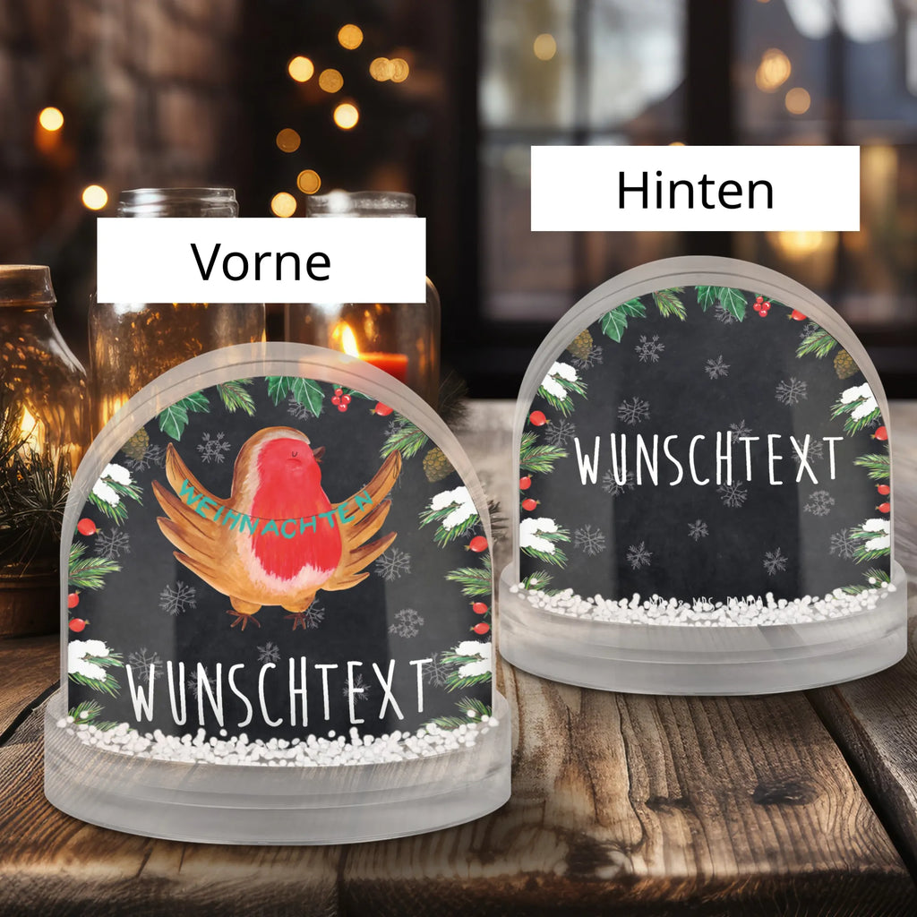 Personalisierte Schneekugel Rotkehlchen Weihnachten Personalisierte Schneekugel, Personalisierte Schüttelkugel, Personalisierte  Wunderkugel, Winter, Weihnachten, Weihnachtsdeko, Nikolaus, Advent, Heiligabend, Wintermotiv, Frohe Weihnachten, Weihnachtsmotiv, Weihnachtsgruß, Vogel, xmas