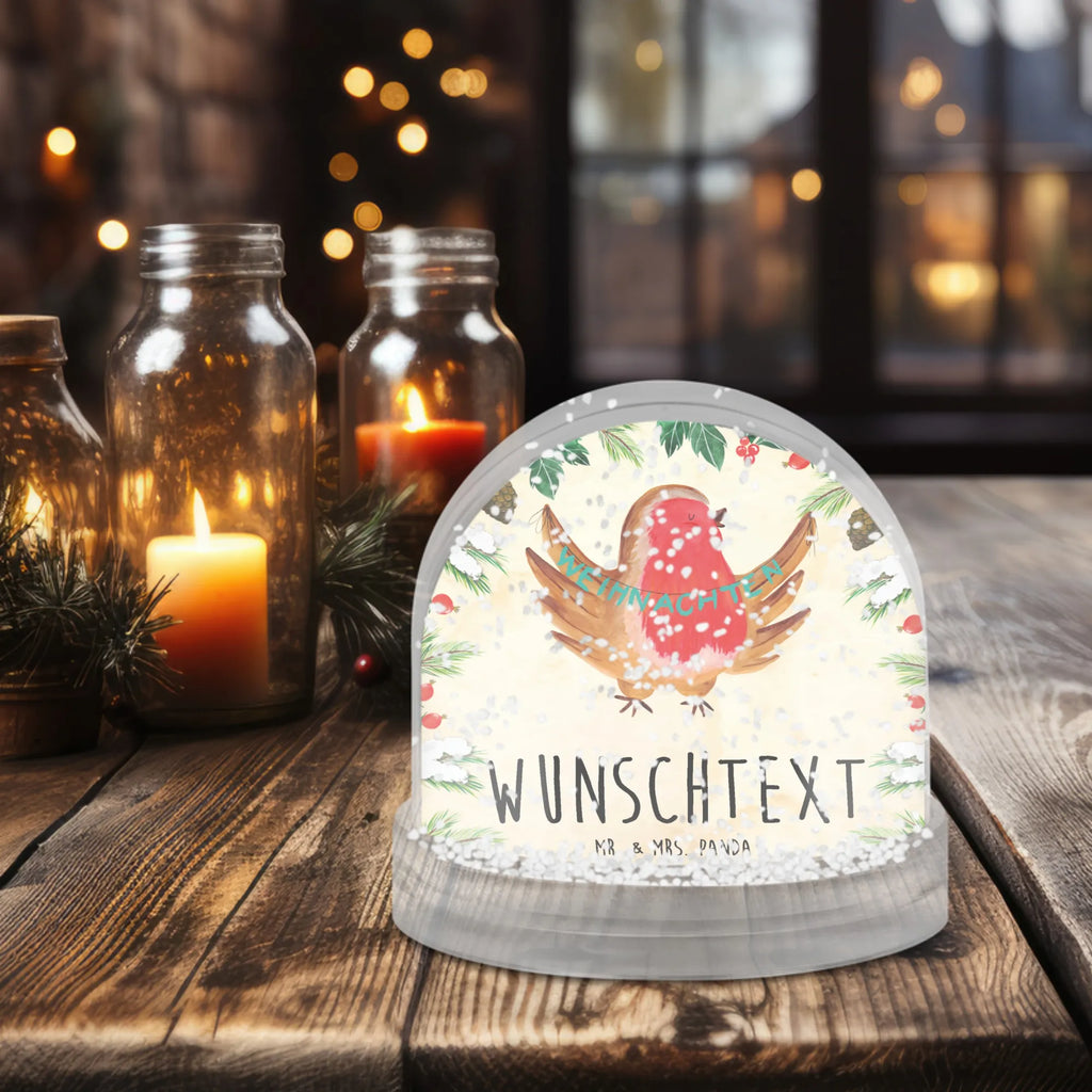 Personalisierte Schneekugel Rotkehlchen Weihnachten Personalisierte Schneekugel, Personalisierte Schüttelkugel, Personalisierte  Wunderkugel, Winter, Weihnachten, Weihnachtsdeko, Nikolaus, Advent, Heiligabend, Wintermotiv, Frohe Weihnachten, Weihnachtsmotiv, Weihnachtsgruß, Vogel, xmas