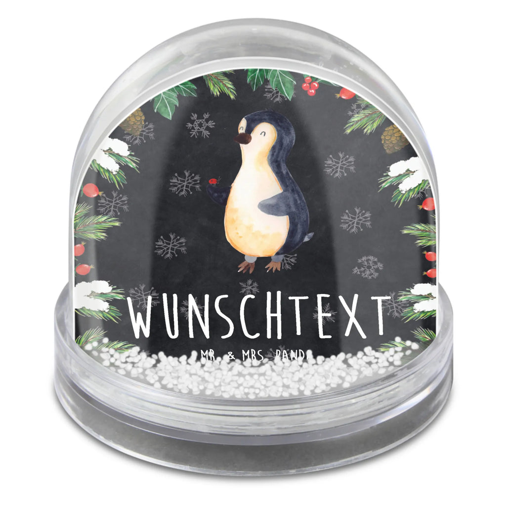 Personalisierte Schneekugel Pinguin Marienkäfer Personalisierte Schneekugel, Personalisierte Schüttelkugel, Personalisierte  Wunderkugel, Pinguin, Pinguine, Marienkäfer, Liebe, Wunder, Glück, Freude, Lebensfreude