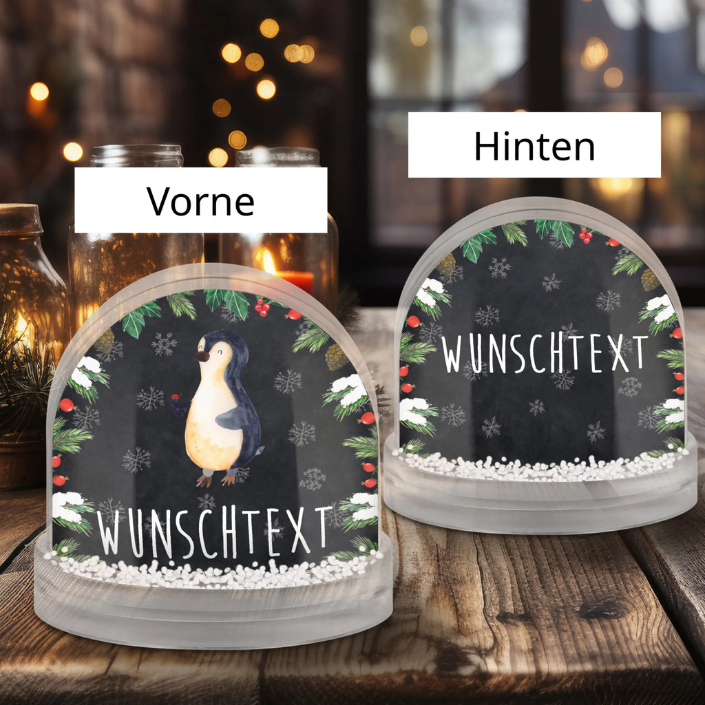 Personalisierte Schneekugel Pinguin Marienkäfer Personalisierte Schneekugel, Personalisierte Schüttelkugel, Personalisierte  Wunderkugel, Pinguin, Pinguine, Marienkäfer, Liebe, Wunder, Glück, Freude, Lebensfreude