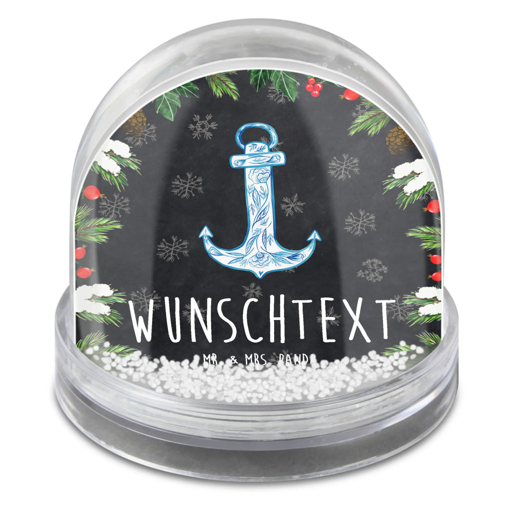 Personalisierte Schneekugel Anker Blau Personalisierte Schneekugel, Personalisierte Schüttelkugel, Personalisierte  Wunderkugel, Tiermotive, Gute Laune, lustige Sprüche, Tiere