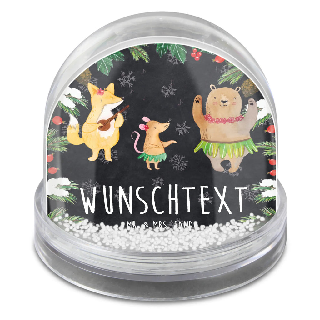 Personalisierte Schneekugel Waldtiere Aloha Personalisierte Schneekugel, Personalisierte Schüttelkugel, Personalisierte  Wunderkugel, Tiermotive, Gute Laune, lustige Sprüche, Tiere, Wald, Waldtiere, Musik, Aloha, Bär, Hase, Igel, Tanzen, Leben, Lachen