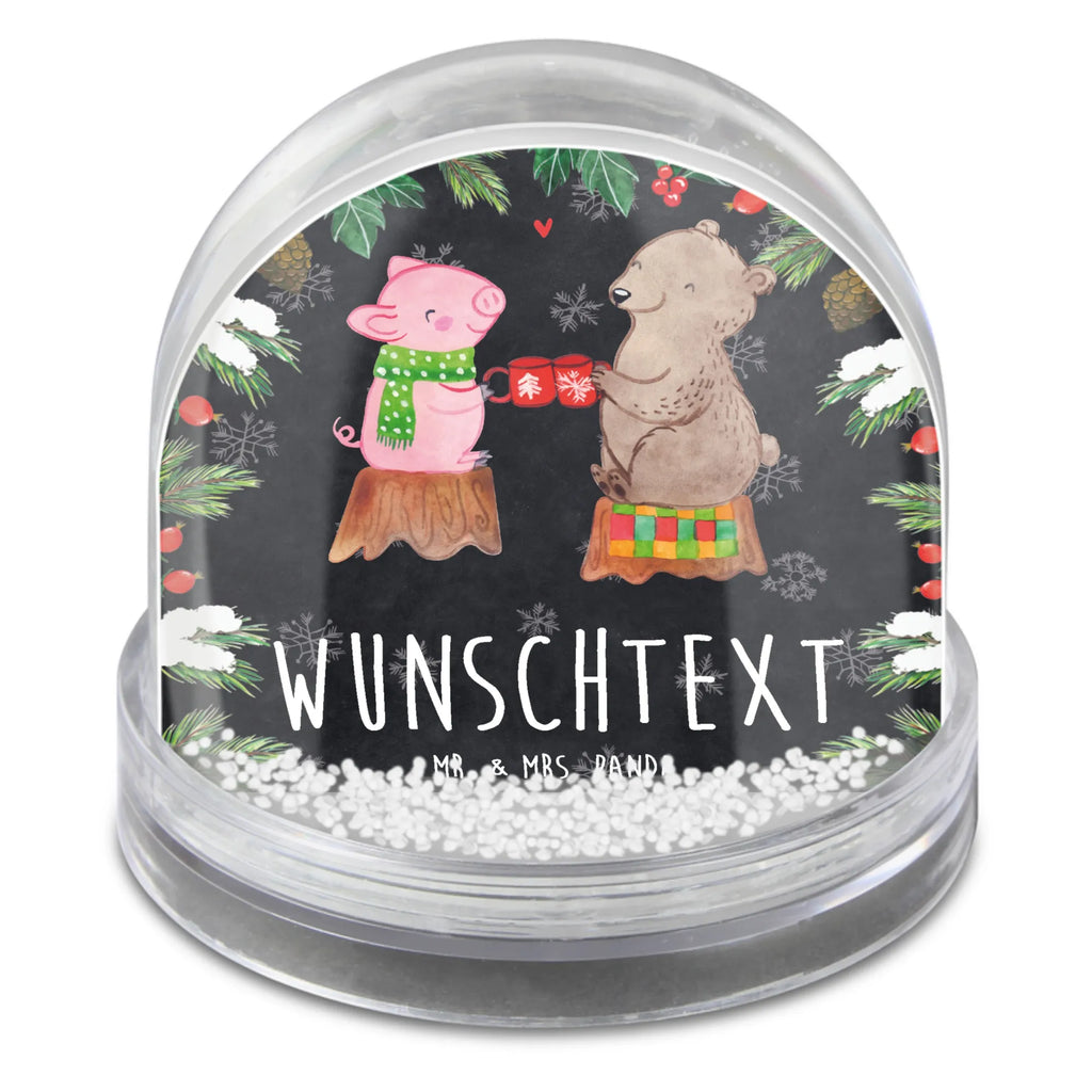 Personalisierte Schneekugel Glühschwein Sause Personalisierte Schneekugel, Personalisierte Schüttelkugel, Personalisierte  Wunderkugel, Winter, Weihnachten, Weihnachtsdeko, Nikolaus, Advent, Heiligabend, Wintermotiv, Prost, Alles Gute, Weihnachtszeit, Schwein, Bär