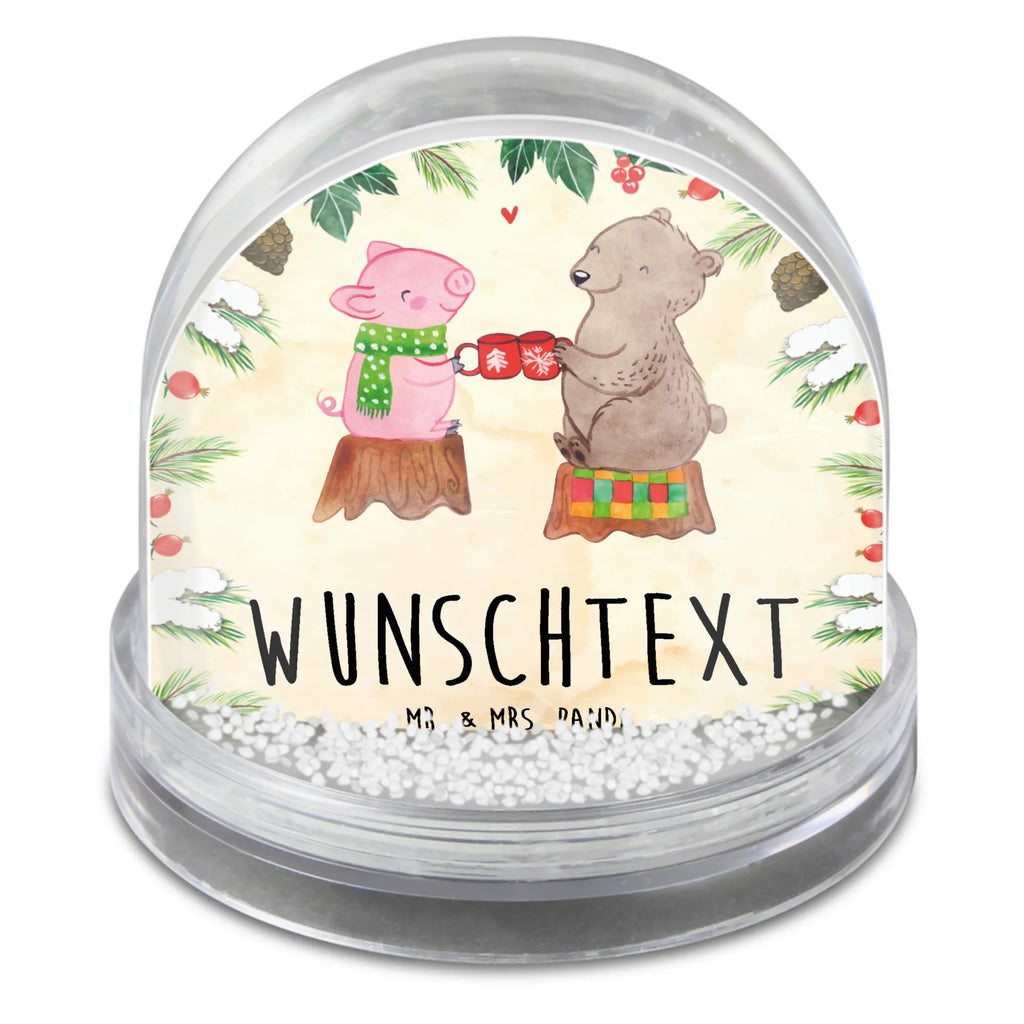 Personalisierte Schneekugel Glühschwein Sause Personalisierte Schneekugel, Personalisierte Schüttelkugel, Personalisierte  Wunderkugel, Winter, Weihnachten, Weihnachtsdeko, Nikolaus, Advent, Heiligabend, Wintermotiv, Prost, Alles Gute, Weihnachtszeit, Schwein, Bär