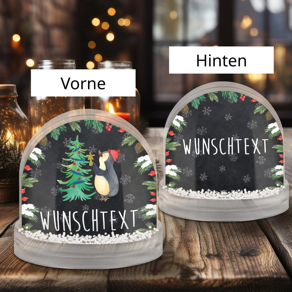 Personalisierte Schneekugel Pinguin Weihnachtsbaum Personalisierte Schneekugel, Personalisierte Schüttelkugel, Personalisierte  Wunderkugel, Winter, Weihnachten, Weihnachtsdeko, Nikolaus, Advent, Heiligabend, Wintermotiv, Pinguin