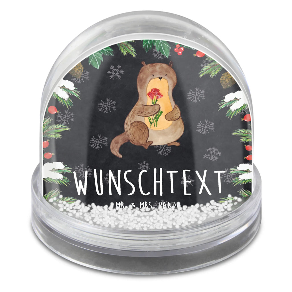 Personalisierte Schneekugel Otter Blumenstrauß Personalisierte Schneekugel, Personalisierte Schüttelkugel, Personalisierte  Wunderkugel, Otter, Fischotter, Seeotter, Otter Seeotter See Otter