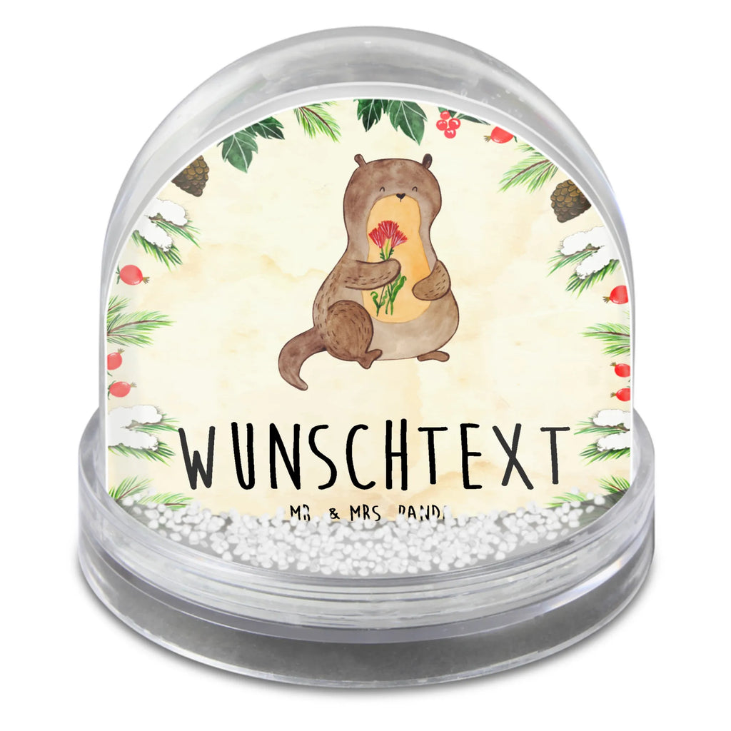 Personalisierte Schneekugel Otter Blumenstrauß Personalisierte Schneekugel, Personalisierte Schüttelkugel, Personalisierte  Wunderkugel, Otter, Fischotter, Seeotter, Otter Seeotter See Otter